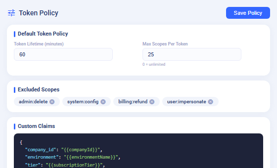 Token Policy Engine